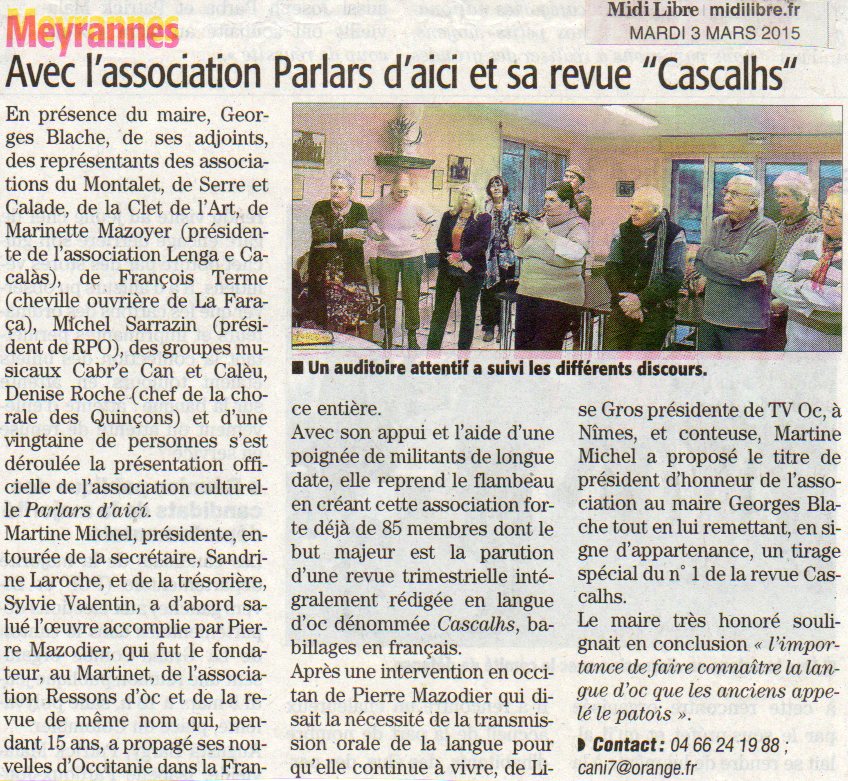 Midi Libre - Article