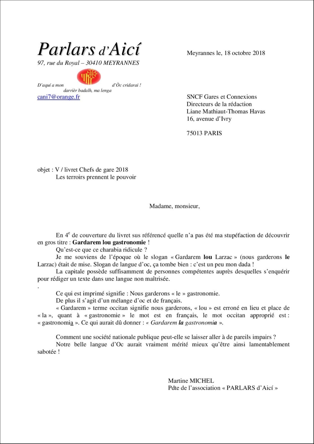 Lettre